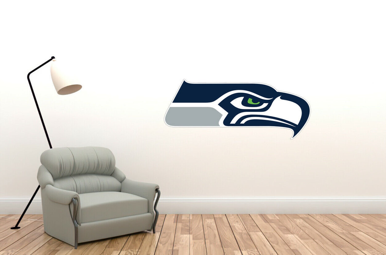 Wall Decal Seattle Seahawks Logo NFL Decor Vinyl Art Mural Etsy