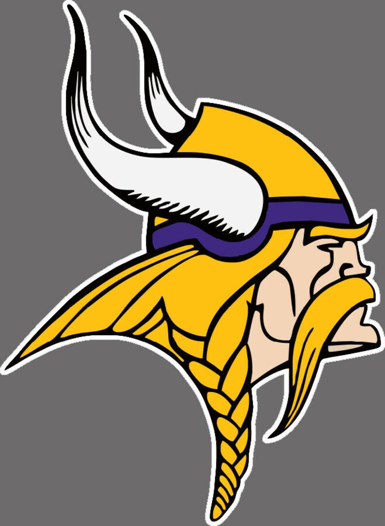 Wall Decal Minnesota Vikings NFL Decor Vinyl Art Mural Sport Etsy