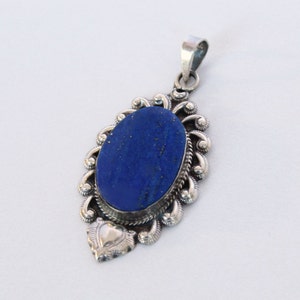 Lapis Necklace, Lapis lazuli pendant, Natural Lapis lazuli, gemstone necklaces, lapis pendant, lapis pendant, Silver lapis necklace, lapis