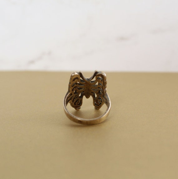 Vintage Sterling Silver butterfly ring, butterfly… - image 5