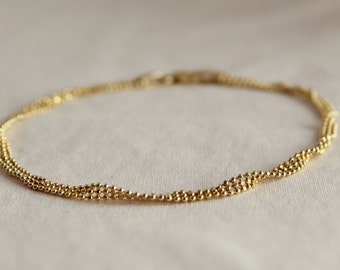 10k Gold chain Bracelet