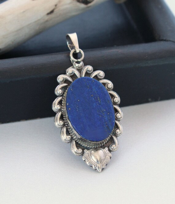 Lapis Necklace, Lapis lazuli pendant, Natural Lapi