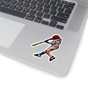 Philadelphia Baseball Player Marker Drawing Sticker, Philadelphia Baseball Player Decal, Laptop Decal, Water Bottle