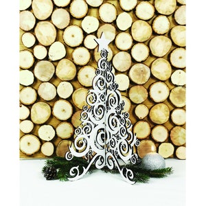 Wooden Christmas Tree, Eco friendly,  Craft Display Table Decoration