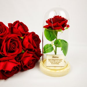 Fée Guirlande Lumineuse Rose Rouge Fleur Lumières 7.2Ft Led