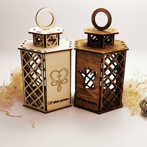 Personalized Wooden Tea Light Holder: Engraved Poplar Candle Holder