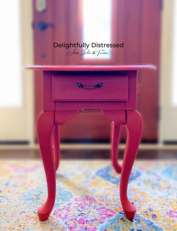 Antique Queen Anne End Table I Oak Side Broyhill Antique Queen Anne End Table I Oak Side, Oak Queen Anne End Tables