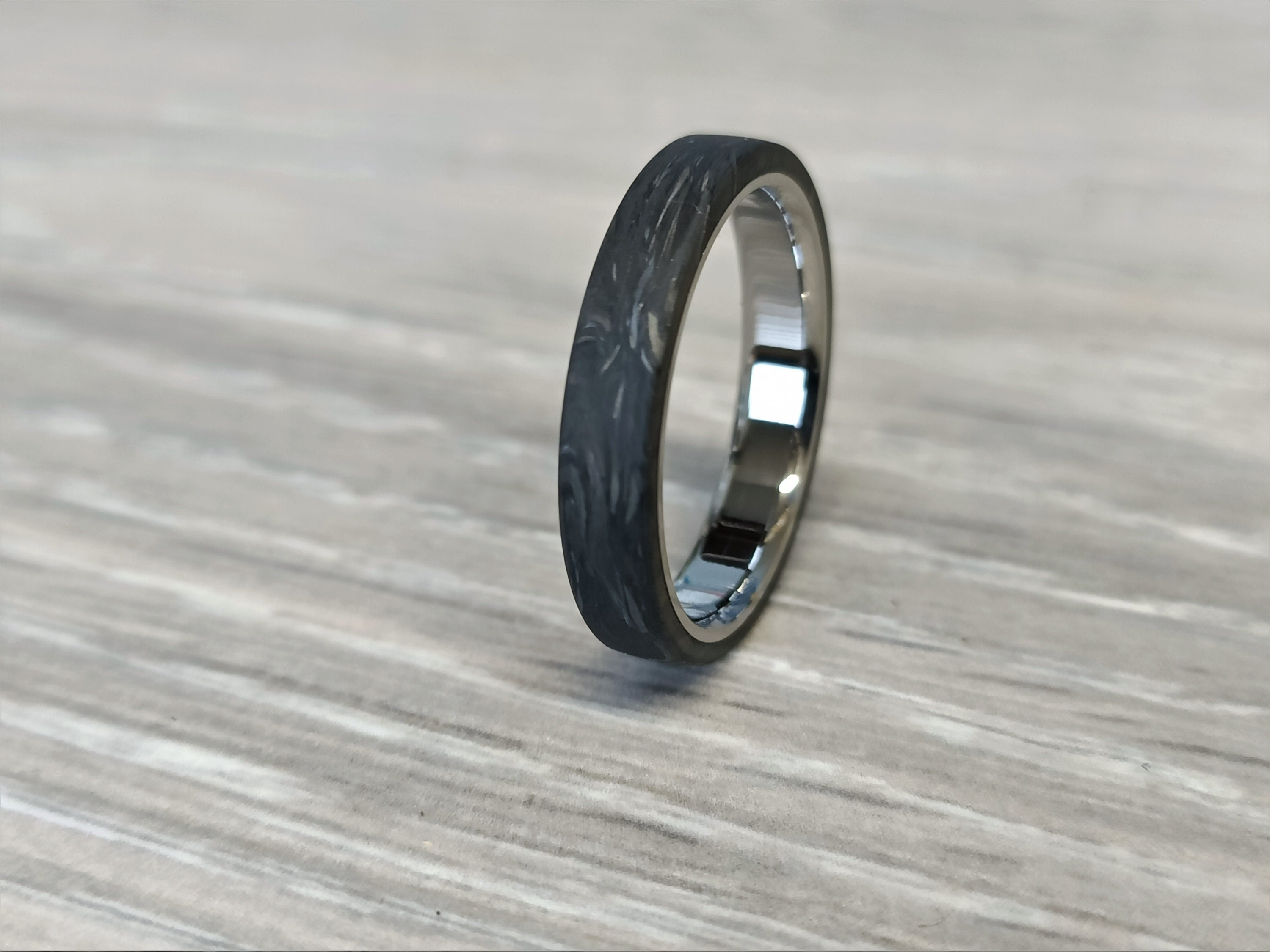 Titanium and carbon fiber wedding deals band
