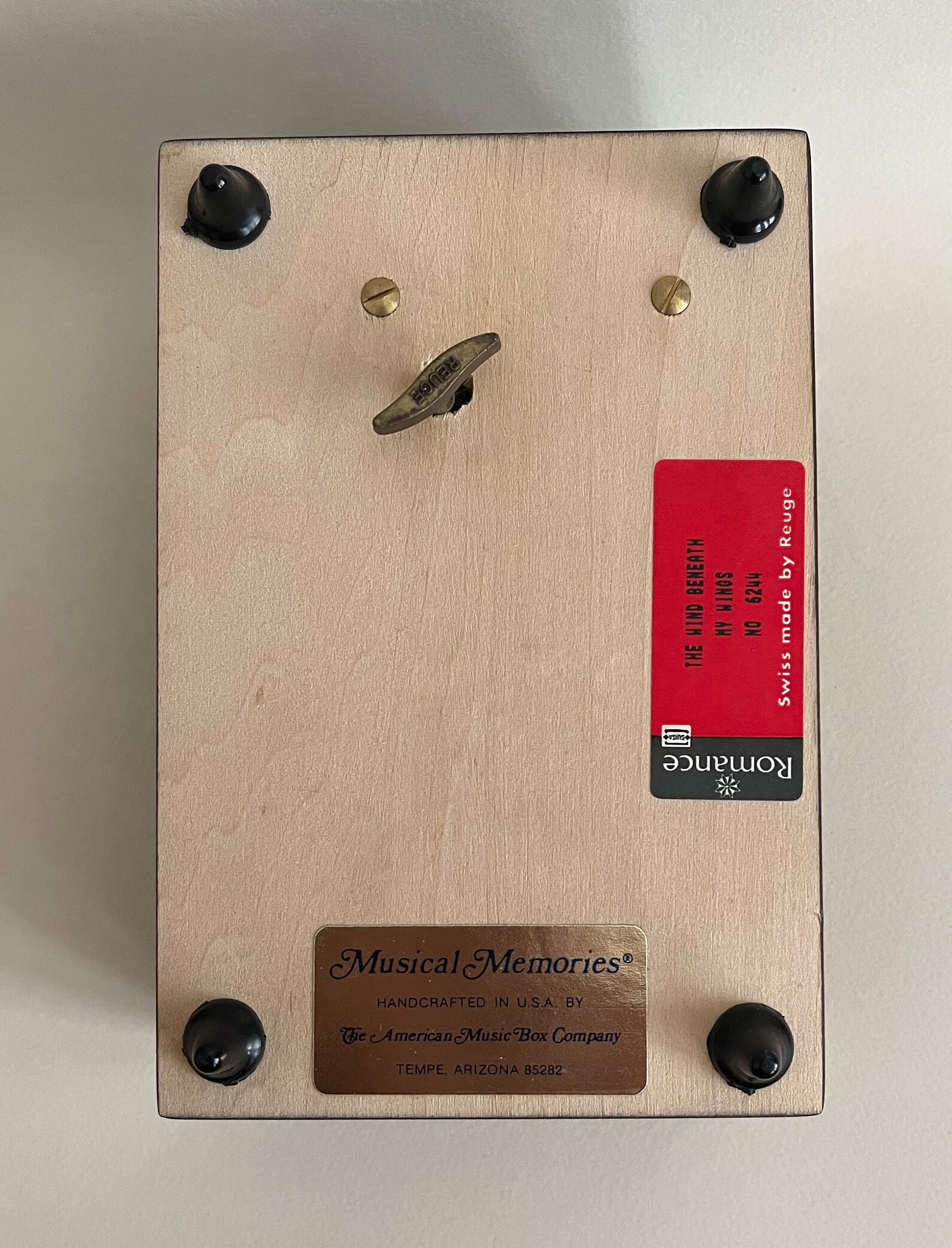 Musical Memories by the American Music Box Company, Swiss Reuge, the