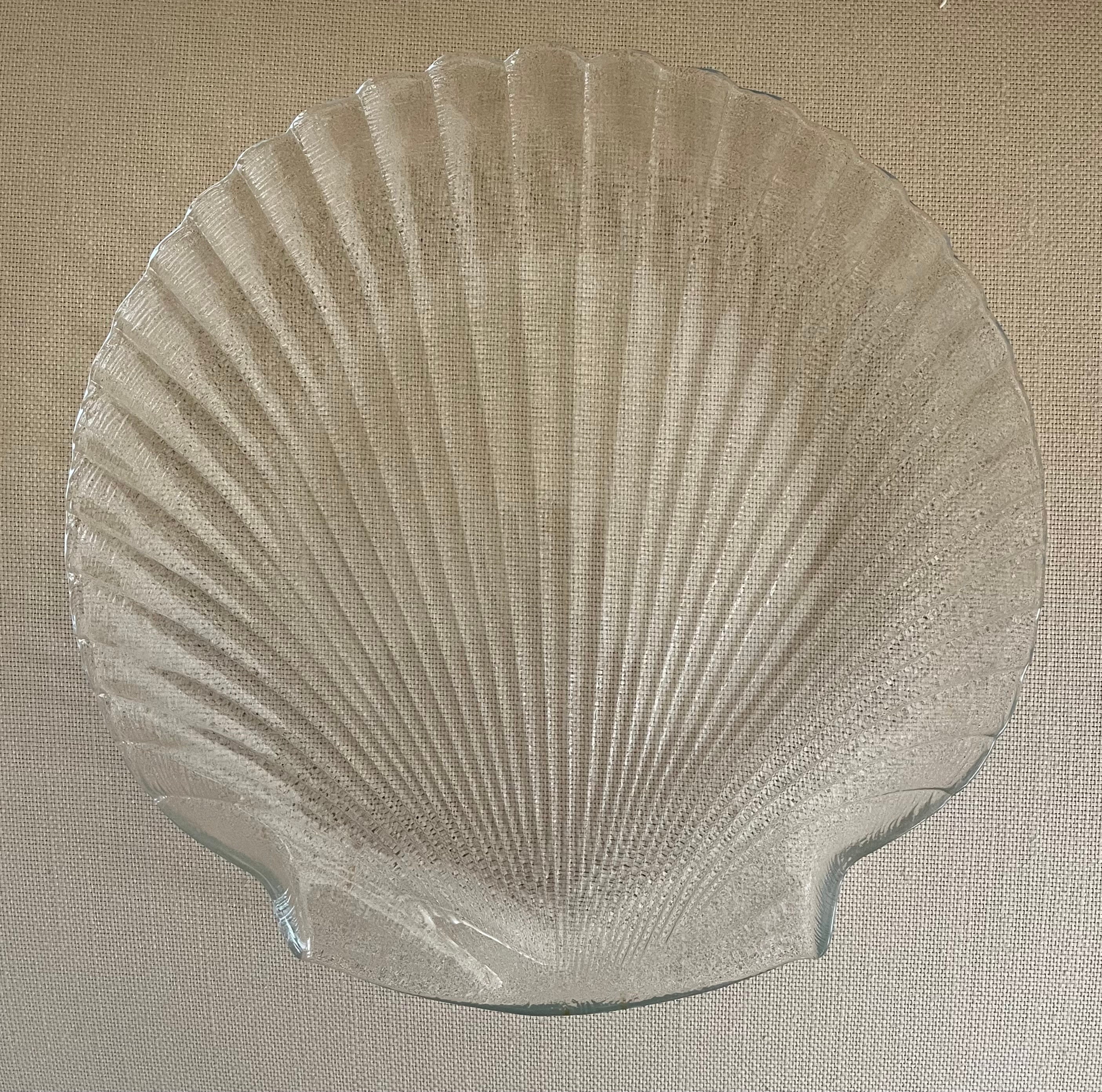Glass Seashell Shell Plate / Platter - Etsy