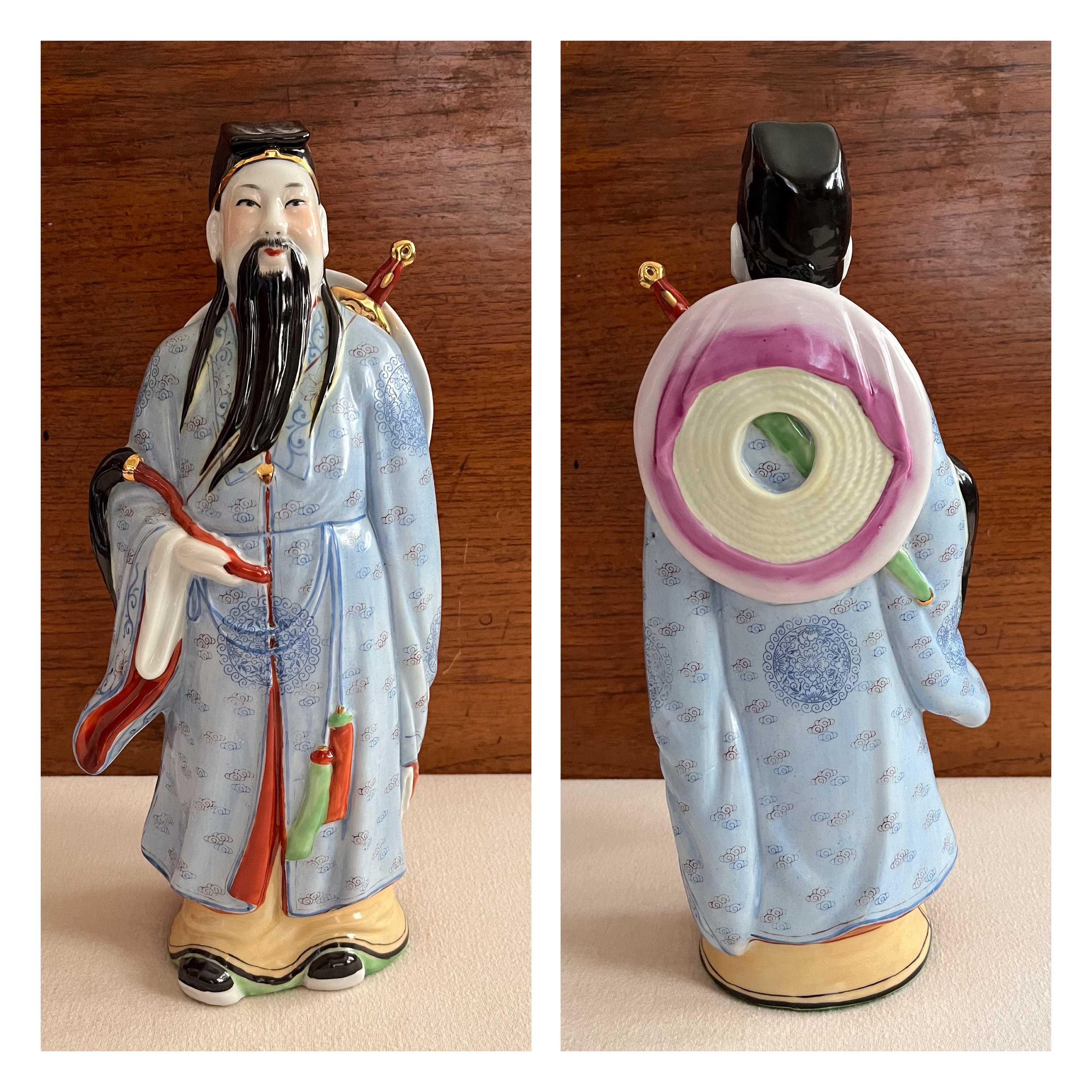 八仙、中国神話の八仙人、ファミーユ・ローズ磁器像 - Etsy 日本