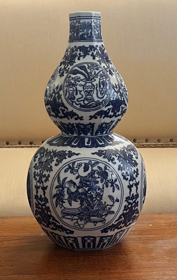 銘入り八面双瓢箪中国磁器 - Etsy 日本
