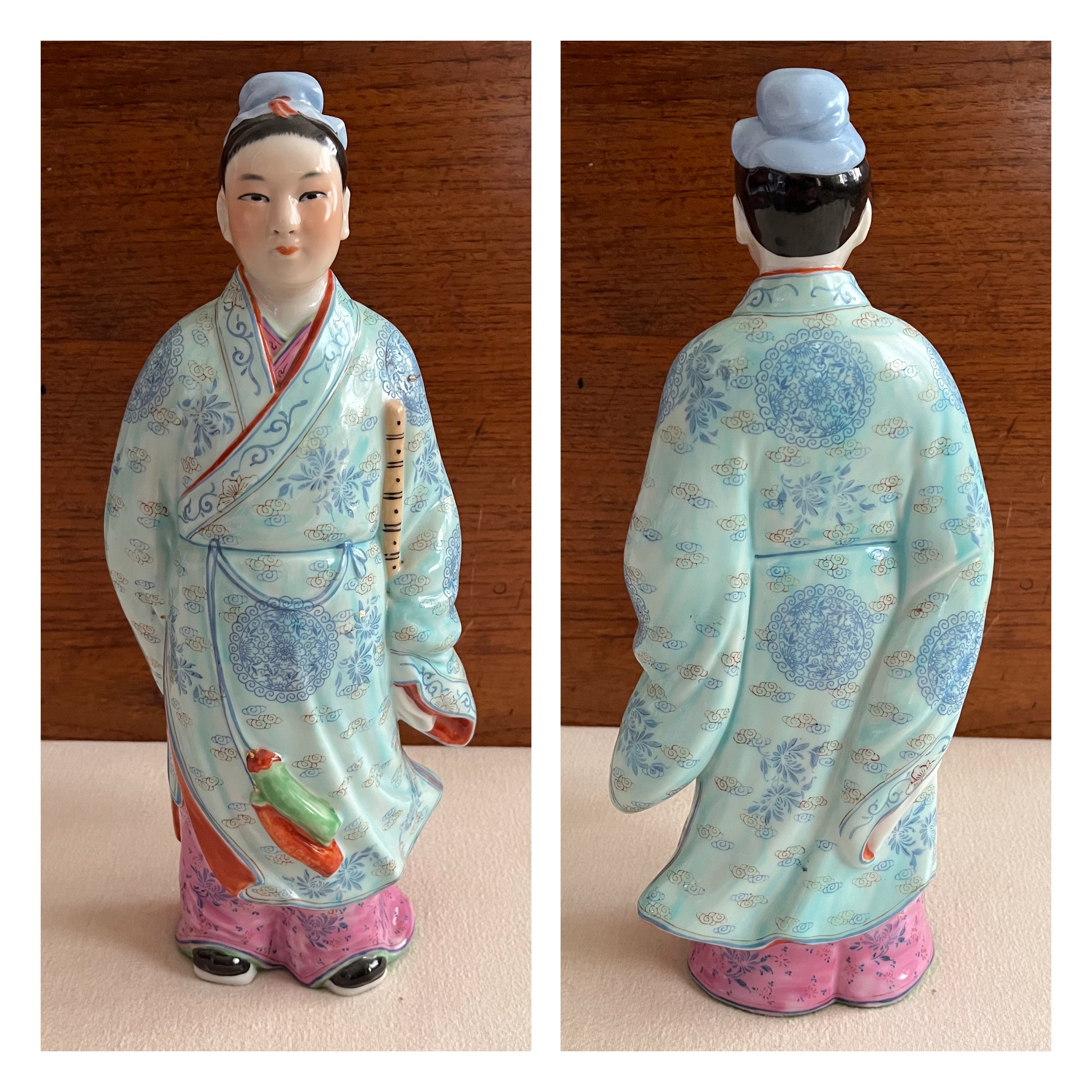 八仙、中国神話の八仙人、ファミーユ・ローズ磁器像 - Etsy 日本