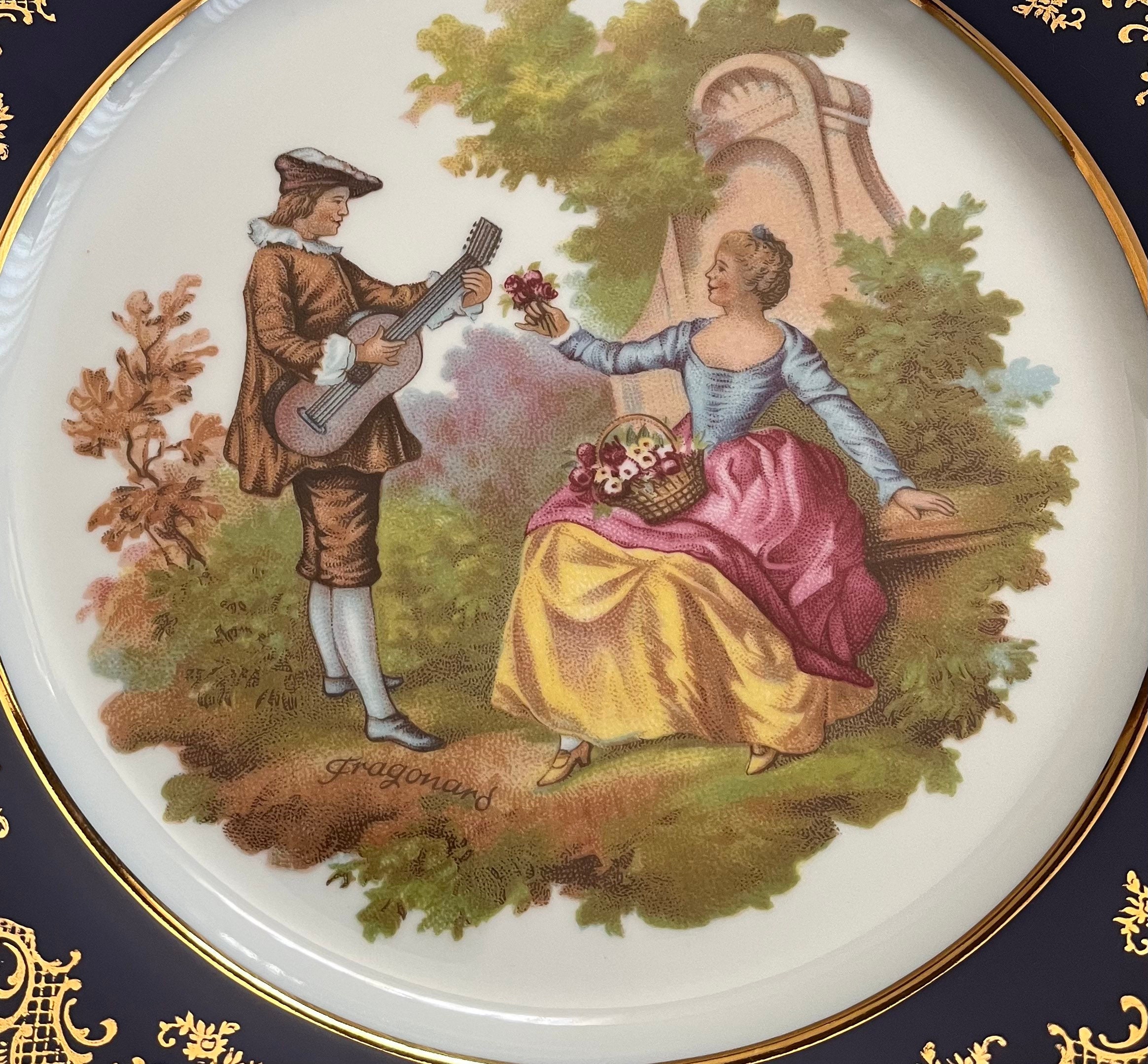 西洋アンティーク Limoges リモージュ fragonard フラゴナール