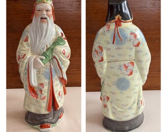 中国の家の装飾：八仙、中国神話の八仙人、ファミーユローズ磁器像