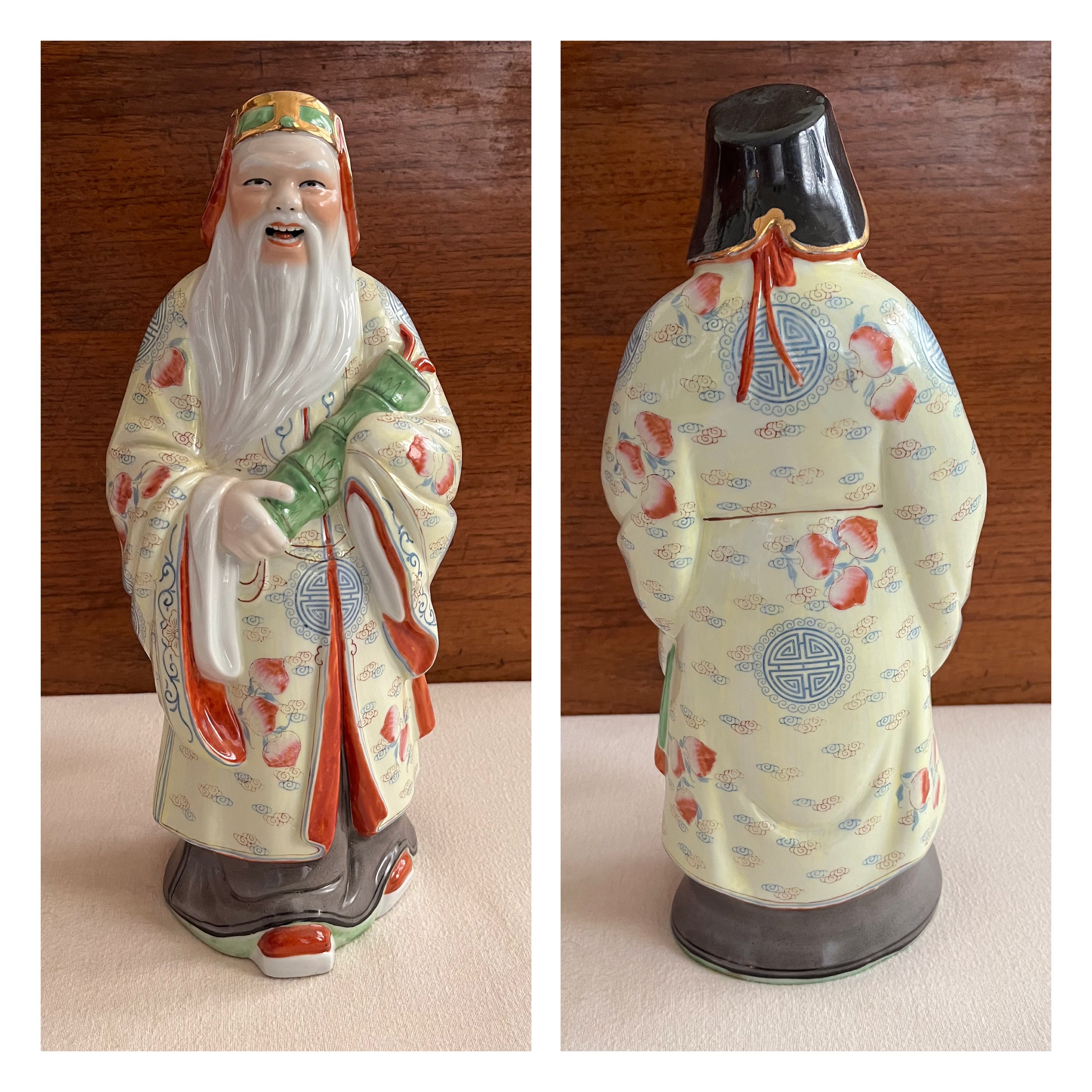 八仙、中国神話の八仙人、ファミーユ・ローズ磁器像 - Etsy 日本