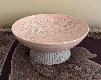 Brutalist Ceramic Pedestal Bowl