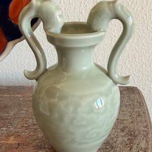 Porcelain Chinese Celadon Vase - Etsy