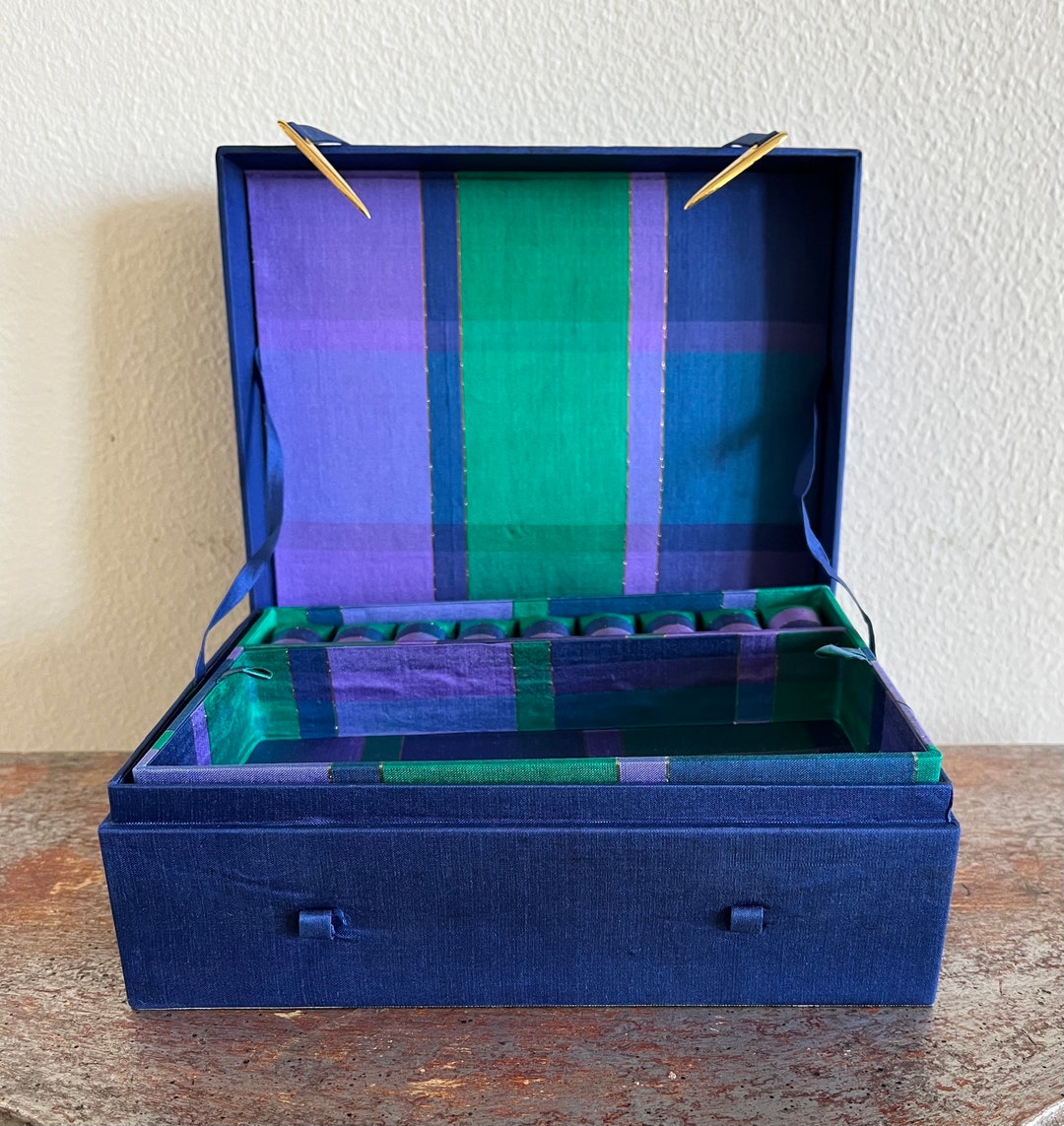 Thai Silk Jewelry Box Thailand Etsy