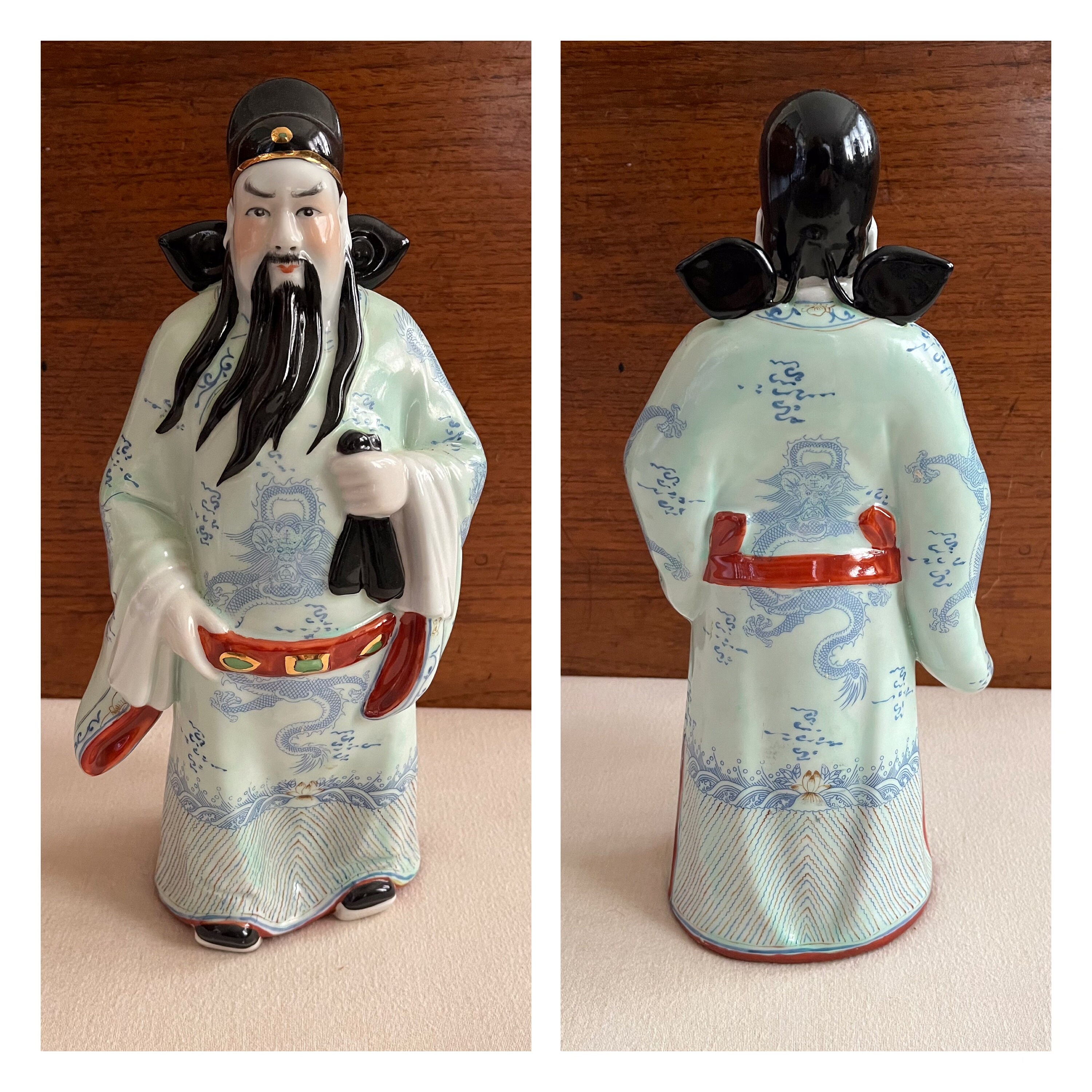 中国　八仙人　白磁 八仙、中国神話の八仙人、ファミーユ・ローズ磁器像 - Etsy 日本