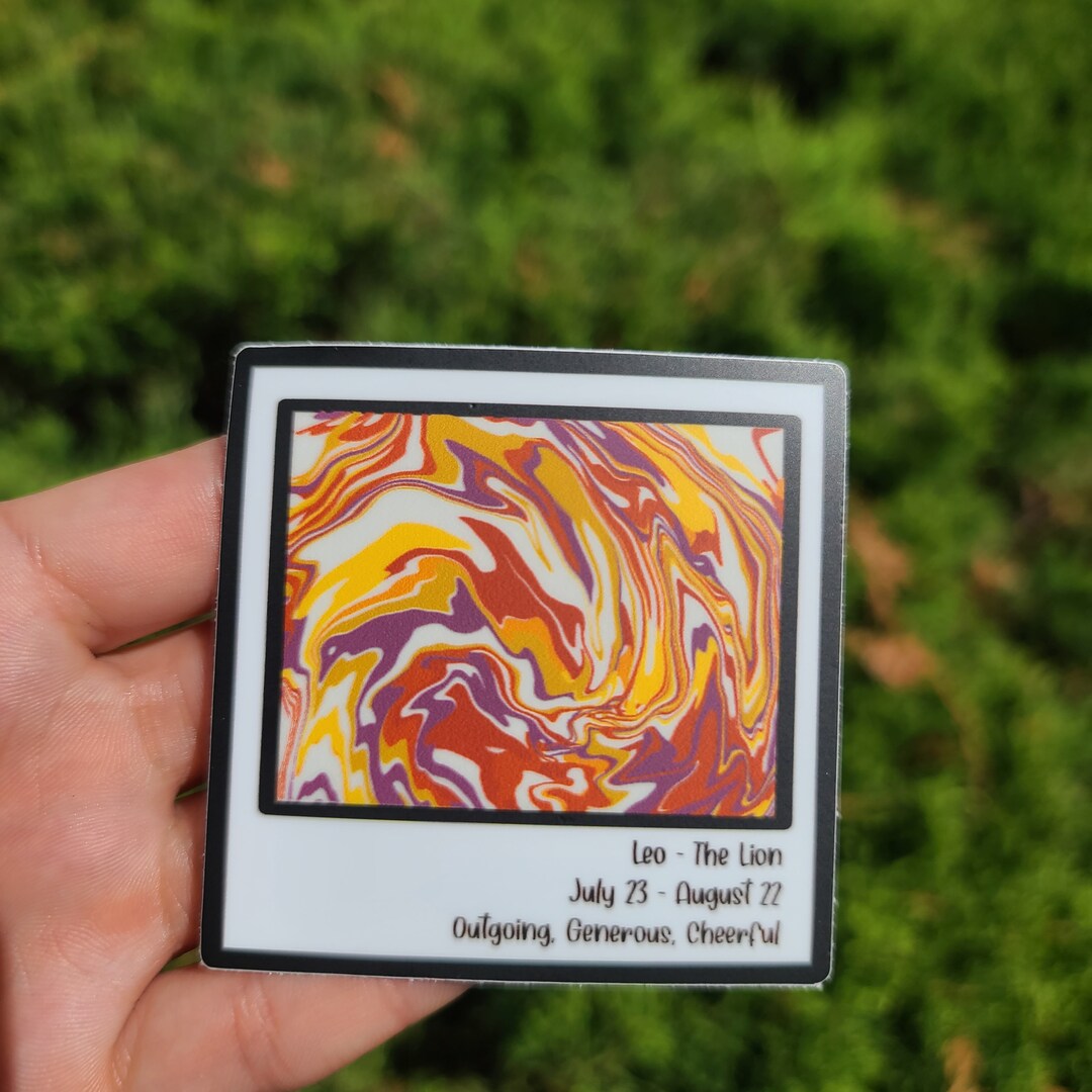 Leo Paint Sample Sticker - Astrology - Leo - Zodiac Sign - Horoscope ...
