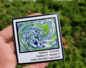 Sagittarius Paint Sample Sticker-Astrology -Sagittarius-Zodiac Sign-Horoscope-Great Gift -Presents - Sagittarius Zodiac Sticker -Nov22-Dec21