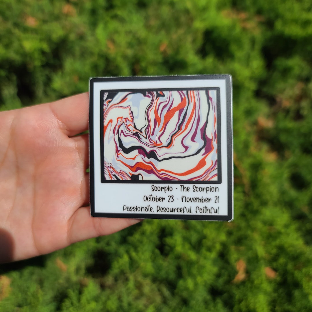 Scorpio Paint Sample Sticker - Astrology -scorpio - Zodiac Sign ...