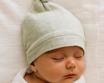 Newborn Baby Hat Pistachio green