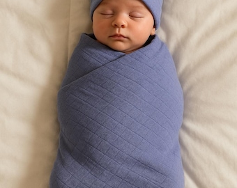 Soft 100% Cotton Baby Wrap Lavender Muslin Swaddle Blanket