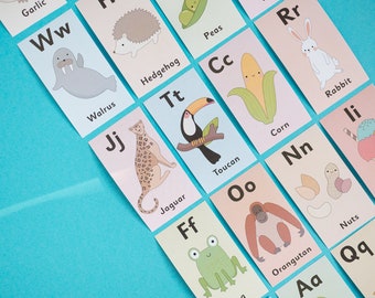 Printable Alphabet Cards - Etsy