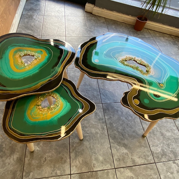 Resin Coffee Table - Etsy UK