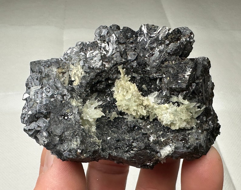 Great Rare Skeletal Galena With Sphalerite and Pyrite, Madan, Bulgaria ...