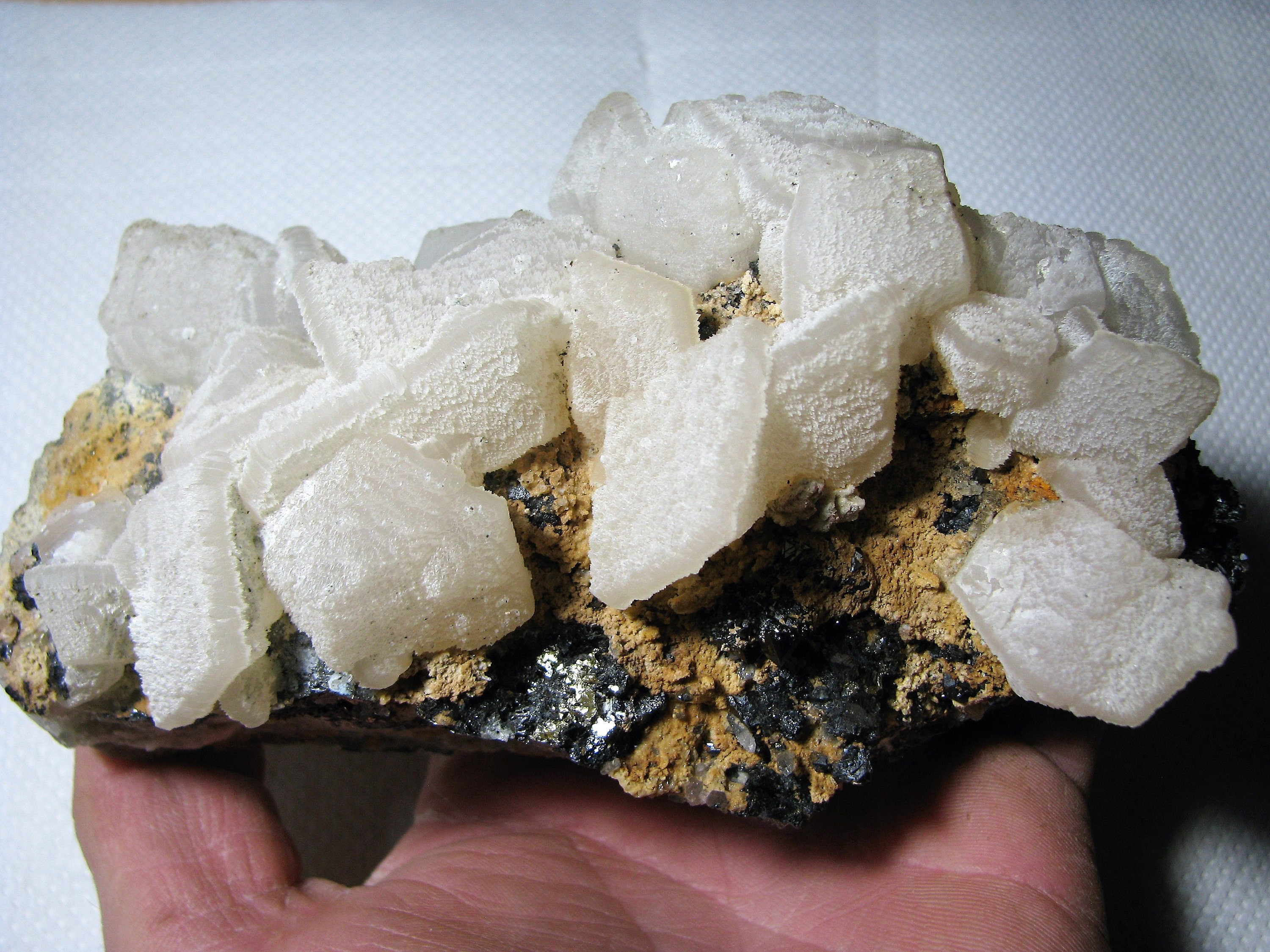 Rarest Calcite Aesthetic Rare Two Generations Calcite on Sphalerite From the Famous ...