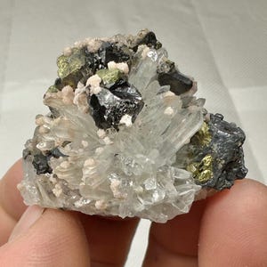 Lovely sphalerite with galena, chalcopyrite, quartz and micro crystals rhodochrosite, Madan, Bulgaria, Natural crystal, Top condition, N8085