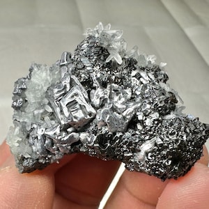 Great skeletal galena with sphalerite and quartz from the famous 9th of September mine, Madan, Bulgaria, Natural crystal, N8384