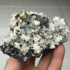 Great chalcopyrite with sphalerite, calcite and quartz from the famous 9th of September mine, Madan,Bulgaria,Mineral, Natural crystal, N5645