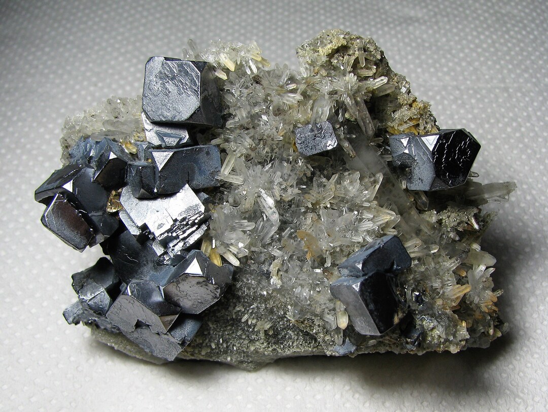 Amazing Galena With Quartz From the Famous 9th of September Mine, Madan,bulgaria,natural Crystal
