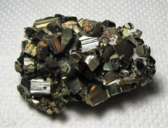 Nice Iridescent Pyrite Madan Bulgaria Mineral Natural Crystal Top Condition Iridescent Pyrite Golden Pyrite Fool s Gold N2894 Etsy