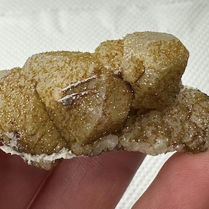 Lovely calcite with micro crystals rhodochrosite, Madan, Bulgaria, Natural crystal, Top condition, N8582