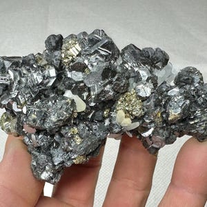 Beautiful sphalerite with galena, pyrite and quartz from the famous 9th of September mine, Madan,Bulgaria, Natural crystal, Gift, N8897