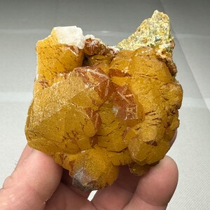 Schöner Calcit mit Mikrokristallen Rhodochrosit, Madan, Bulgarien, natürlicher Kristall, Top-Zustand, N5978