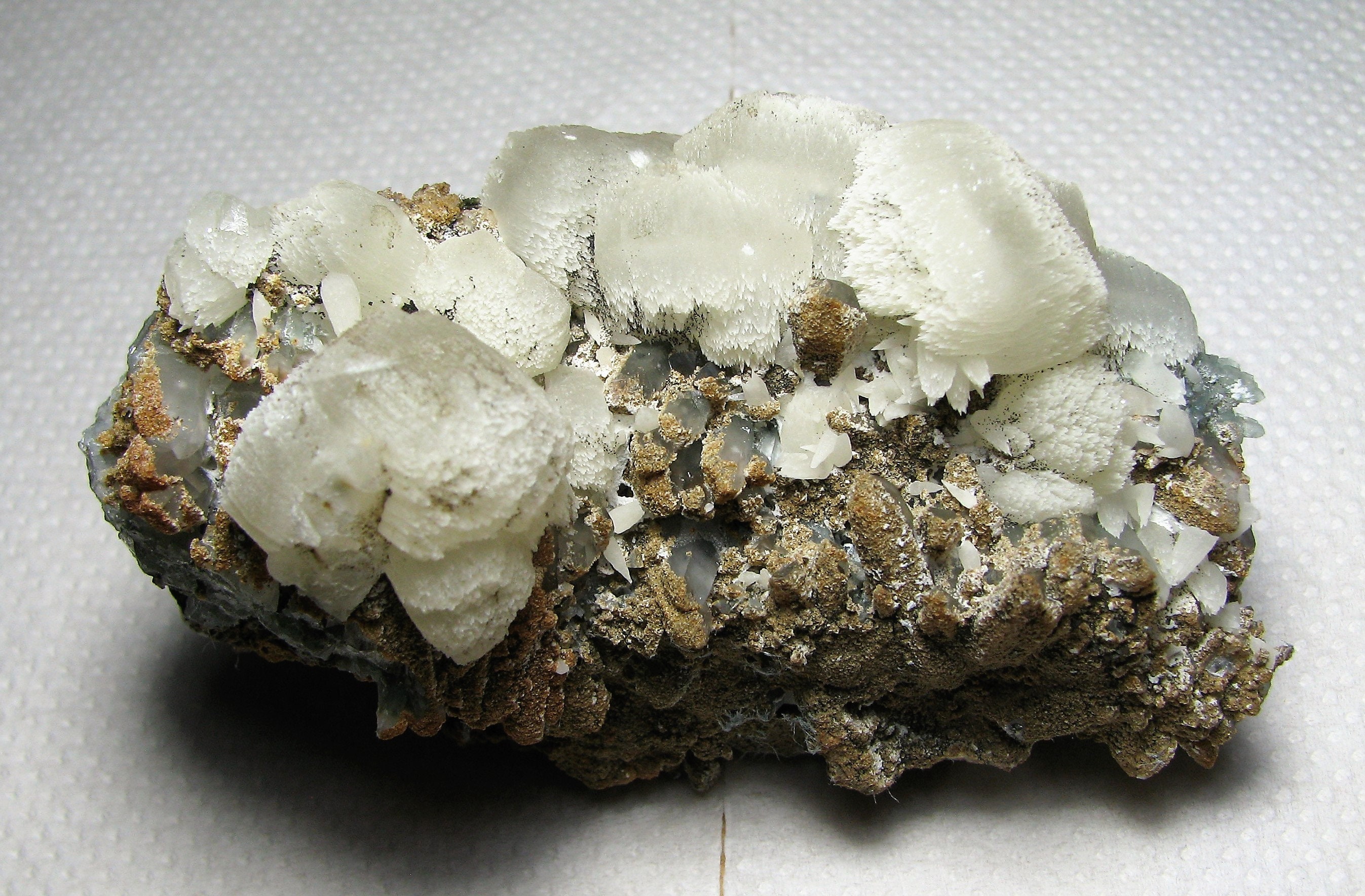 Attractive calcite with siderite and quartz from the famous 9th of September mine, Madan, Bulgaria, Natural crystal, Top condition, N3871