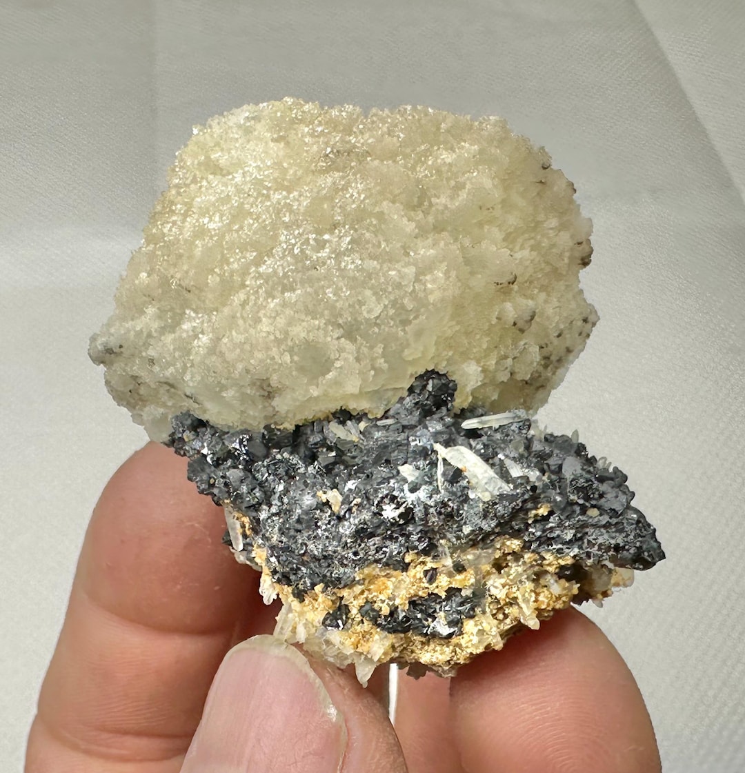 Rarest Calcite Incredible Rare Calcite on Sphalerite From the Famous 9th of September ...