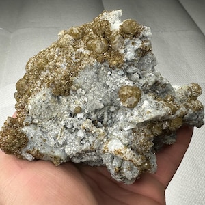 Mikrokristalle Rhodochrosit auf Calcit mit Quarz, Madan, Bulgarien, Naturkristall, Top Zustand, N6778