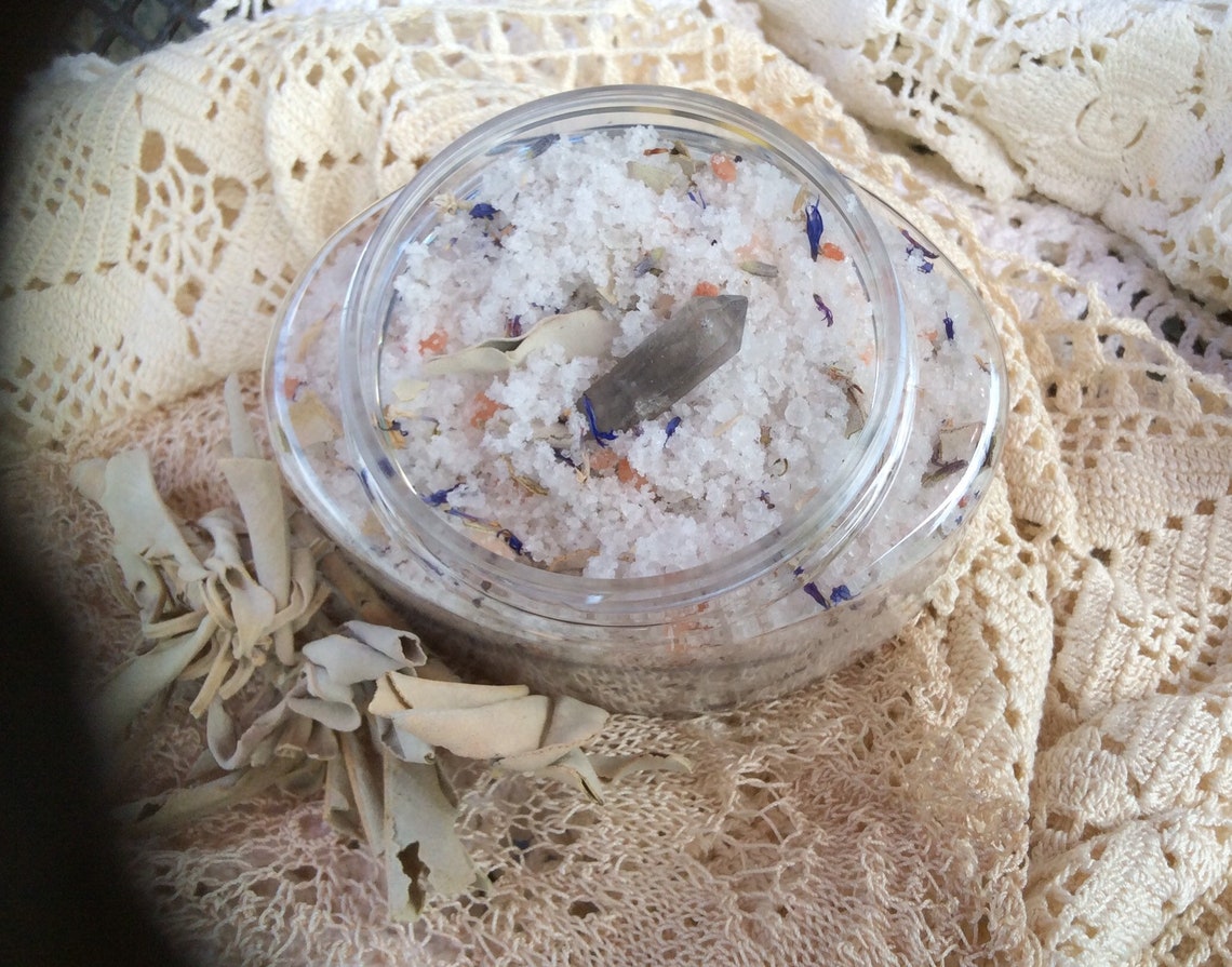Cut & Clear Crystal infused Bath Salts Etsy