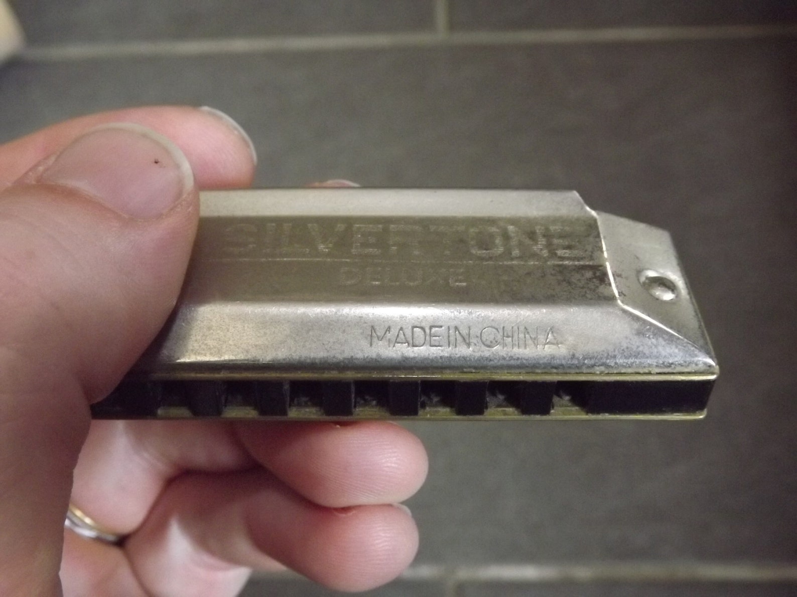 Buy Vintage 1980s Huang Silvertone Deluxe Diatonic Harmonica Online in