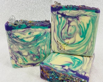 Breath Quartz Crystal Cluster Artisan Soap