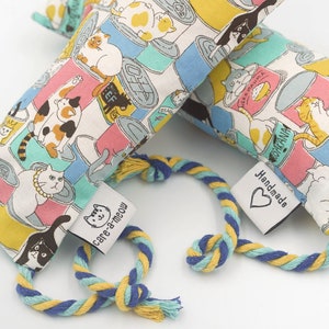 Handmade Organic Catnip Silvervine Kicker Toy | Canned Cats