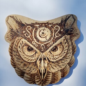 Gnarly Pyrography Owl