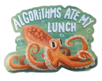 Algoritmos Ate My Lunch durble pegatina interior/exterior